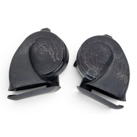 2003-2009 Toyota 4Runner High/Low Pitch Horn Assembly Set (2), F032, OEM, 2003, 2004, 2005, 2006, 2007, 2008, 2009