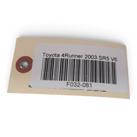 2003-2009 Toyota 4Runner Liftgate Back Door Trim Panel Garnish Tan, 64781-35020-E0, F032, OEM, 2003, 2004, 2005, 2006, 2007, 2008, 2009