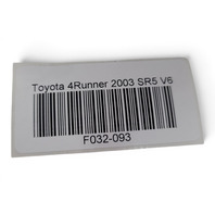 2003-2009 Toyota 4Runner SR5 Center Console Panel Assembly 58804-35340, F032, OEM, 2003, 2004, 2005, 2006, 2007, 2008, 2009