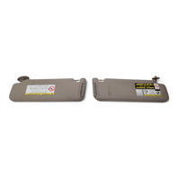 2003-2005 Toyota 4Runner Sunvisor Sun Visor Tan Left/Right Set (2), 74320-35A00-E0, F032, OEM, 2003, 2004, 2005