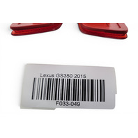 2013-2020 Lexus GS350 Rear Right/Left Bumper Reflector Marker 81910-30040, F033, OEM, 2013, 2014, 2015, 2016, 2017, 2018, 2019, 2020