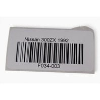 1990-1996 Nissan 300ZX Center Console Storage Black, 96911-30P00, F034, OEM, 1990, 1991, 1992, 1993, 1994, 1995, 1996