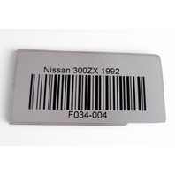 1990-1996 Nissan 300ZX Speedometer Instrument Cluster Meter 217K Miles, 24810-45P01, F034, OEM, 1990, 1991, 1992, 1993, 1994, 1995, 1996