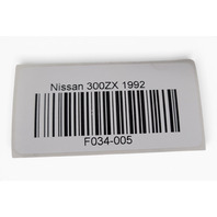 1990-1996 Nissan 300ZX Instrument Cluster Speedometer Bezel Trim, 68240-40P00, F034, OEM, 1990, 1991, 1992, 1993, 1994, 1995, 1996