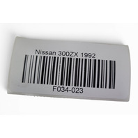 1990-1996 Nissan 300ZX Windshield Washer Tank Reservoir 28910-31P05, F034, OEM, 1990, 1991, 1992, 1993, 1994, 1995