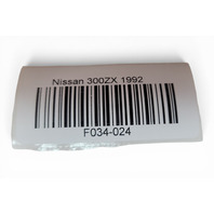 1991-1994 Nissan 300ZX Door Panel Lining Right/Passenger Black 80900-45P00, F034, OEM, 1991, 1992, 1993, 1994