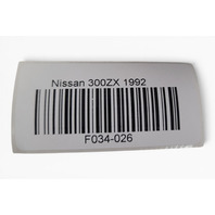 1990-1996 Nissan 300ZX Cruise Head Light Switch Control, 25160-31P00, F034, OEM, 1990, 1991, 1992, 1993, 1994, 1995, 1996