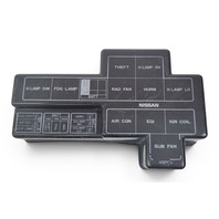 1990-1993 Nissan 300ZX Engine Bay Relay Fuse Box Lid Cover, 24382-30P02, F034, OEM, 1990, 1991, 1992, 1993
