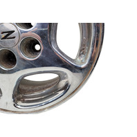 1990-1996 Nissan 300ZX Factory Chrome Wheel Rim 16X7.5 Right/Passenger 5 Spoke, 40300-40P92, #4, F034, OEM, 1990, 1991, 1992, 1993, 1994, 1995, 1996