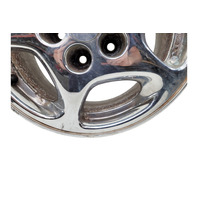 1990-1996 Nissan 300ZX Factory Chrome Wheel Rim 16X7.5 Right/Passenger 5 Spoke, 40300-40P92, #4, F034, OEM, 1990, 1991, 1992, 1993, 1994, 1995, 1996