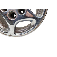 1990-1996 Nissan 300ZX Factory Chrome Wheel Rim 16X7.5 Right/Passenger 5 Spoke, 40300-40P92, #4, F034, OEM, 1990, 1991, 1992, 1993, 1994, 1995, 1996
