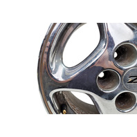1990-1996 Nissan 300ZX Factory Chrome Wheel Rim 16X7.5 Right/Passenger 5 Spoke, 40300-40P92, #4, F034, OEM, 1990, 1991, 1992, 1993, 1994, 1995, 1996