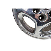 1990-1996 Nissan 300ZX Factory Chrome Wheel Rim 16X7.5 Left/Driver 5 Spoke, 40300-40P93, #2, F034, OEM, 1990, 1991, 1992, 1993, 1994, 1995, 1996