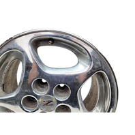 1990-1996 Nissan 300ZX Factory Chrome Wheel Rim 16X7.5 Left/Driver 5 Spoke, 40300-40P93, #2, F034, OEM, 1990, 1991, 1992, 1993, 1994, 1995, 1996