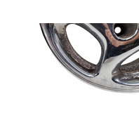 1990-1996 Nissan 300ZX Factory Chrome Wheel Rim 16X7.5 Left/Driver 5 Spoke, 40300-40P93, #1, F034, OEM, 1990, 1991, 1992, 1993, 1994, 1995, 1996