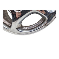 1990-1996 Nissan 300ZX Factory Chrome Wheel Rim 16X7.5 Left/Driver 5 Spoke, 40300-40P93, #1, F034, OEM, 1990, 1991, 1992, 1993, 1994, 1995, 1996