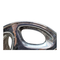 1990-1996 Nissan 300ZX Factory Chrome Wheel Rim 16X7.5 Left/Driver 5 Spoke, 40300-40P93, #1, F034, OEM, 1990, 1991, 1992, 1993, 1994, 1995, 1996