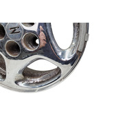 1990-1996 Nissan 300ZX Factory Chrome Wheel Rim 16X7.5 Left/Driver 5 Spoke, 40300-40P93, #1, F034, OEM, 1990, 1991, 1992, 1993, 1994, 1995, 1996