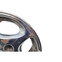 1990-1996 Nissan 300ZX Factory Chrome Wheel Rim 16X7.5 Left/Driver 5 Spoke, 40300-40P93, #1, F034, OEM, 1990, 1991, 1992, 1993, 1994, 1995, 1996
