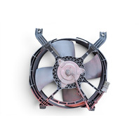 1990-1996 Nissan 300ZX Cooling Fan Motor w/ Shroud Assy, 21580-51P00, F034, OEM, 1990, 1991, 1992, 1993, 1994, 1995, 1996