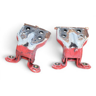 1990-1996 Nissan 300ZX Door Hinge Upper/Lower Set Right/Passenger Red 80400-44P00, F034, OEM, 1990, 1991, 1992, 1993, 1994, 1995, 1996