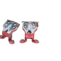 1990-1996 Nissan 300ZX Door Hinge Upper/Lower Set Right/Passenger Red 80400-44P00, F034, OEM, 1990, 1991, 1992, 1993, 1994, 1995, 1996