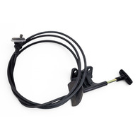 1990-1996 Nissan 300ZX Hood Release Cable Black Wire, 65620-51P00, F034, OEM, 1990, 1991, 1992, 1993, 1994, 1995, 1996