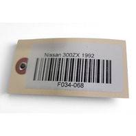 1990-1996 Nissan 300ZX Rear Right/Passenger Luggage Finisher Trim Cover, 76919-30P00, F034, OEM, 1990, 1991, 1992, 1993, 1994, 1995, 1996