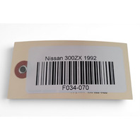 1990-1996 Nissan 300ZX Rear Left/Driver Luggage Finisher Trim Cover, 76920-30P00, F034, OEM, 1990, 1991, 1992, 1993, 1994, 1995, 1996