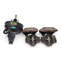 1990-1996 Nissan 300ZX Complete Brake Booster Master Cylinder Caliper Set(5), 47210-30P07, 44001-43P00, F034, OEM, 1990, 1991, 1992, 1993, 1994, 1995, 1996