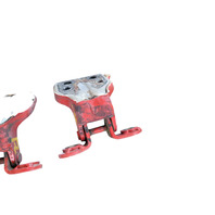 1990-1996 Nissan 300ZX Door Hinge Upper/Lower Set Left/Driver Red 80401-44P00, F034, OEM, 1990, 1991, 1992, 1993, 1994, 1995, 1996
