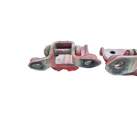 1990-1996 Nissan 300ZX Door Hinge Upper/Lower Set Left/Driver Red 80401-44P00, F034, OEM, 1990, 1991, 1992, 1993, 1994, 1995, 1996