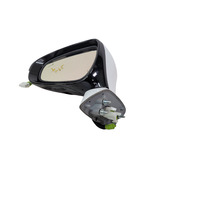 2013-2020 Lexus GS350 Left/Driver Mirror BSM White 87940-30F10-A1, F035, OEM, 2013, 2014, 2015, 2016, 2017, 2018, 2019, 2020