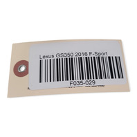 2013-2020 Lexus GS350 Negative Battery Ground Cable Wire 82284-30080, F035, OEM, 2013, 2014, 2015, 2016, 2017, 2018, 2019, 2020