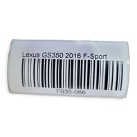 2015-2018 Lexus GS350 F Sport Instrument Panel Dash Wire Harness 82141-3FA30, F035, OEM, 2015, 2016, 2018