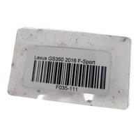 2013-2020 Lexus GS350 Power Trunk Motor 85790-30050 426605-10230, F035, OEM, 2013, 2014, 2015, 2016, 2017, 2018, 2019, 2020