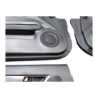 2015-2020 Lexus GS350 F Sport Interior Front/Rear Door Panel Set Black Aluminum, 67620-30N70-C6, F035, OEM, 2015, 2016, 2017, 2018, 2019, 2020