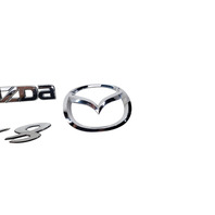 2004-2011 Mazda RX-8 Rear Trunk Lift-gate Deck Lid Emblem "Mazda""RX-8" Set(3), F151-51-721A, F036, OEM, 2004, 2005, 2006, 2007, 2008, 2009, 2010, 2011