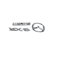 2004-2011 Mazda RX-8 Rear Trunk Lift-gate Deck Lid Emblem "Mazda""RX-8" Set(3), F151-51-721A, F036, OEM, 2004, 2005, 2006, 2007, 2008, 2009, 2010, 2011