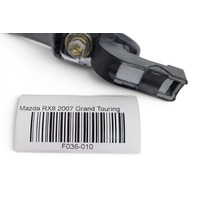 2004-2010 Mazda RX-8 RX8 Exterior Door Handle Front Right/Passenger Silver, GJ6A-58-410N-67, F036, OEM, 2004, 2005, 2006, 2007, 2008, 2009, 2010