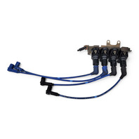 2004-2011 Mazda RX-8 RX8 Ignition Ignitor Coil Plug Set of 4 w/Bracket and Wire N3R1-18-140A, F036, OEM, 2004, 2005, 2006, 2007, 2008, 2009, 2010, 2011