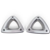 2004-2008 Mazda RX-8 RX8 Front Left & Right Side Seat Triangle Rotor Trim Set F151-88-1L9A, F036, OEM, 2004, 2005, 2006, 2007, 2008