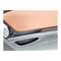 2004-2008 Mazda RX-8 RX8 Door Panel Lining Front Right/Passenger Brown/Black FE04-68-420D-23, F036, OEM, 2004, 2005, 2006, 2007, 2008