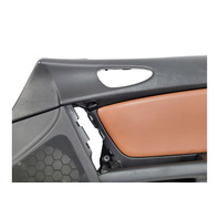 2004-2008 Mazda RX-8 RX8 Door Panel Lining Front Right/Passenger Brown/Black FE04-68-420D-23, F036, OEM, 2004, 2005, 2006, 2007, 2008