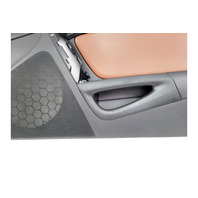 2004-2008 Mazda RX-8 RX8 Door Panel Lining Front Right/Passenger Brown/Black FE04-68-420D-23, F036, OEM, 2004, 2005, 2006, 2007, 2008