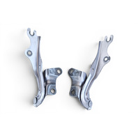 2004-2011 Mazda RX-8 RX8 Hood Hinge Left/Right 2 Piece Set Kit Gray F151-52-410C, F036, OEM, 2004, 2005, 2006, 2007, 2008, 2009, 2010, 2011