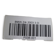 2003-2008 BMW Z4 E85 Front Pillar Cover Trim Garnish Right/Left Set 51-43-7-154-709, F038, OEM, 2003, 2004, 2005, 2006, 2007, 2008