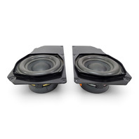 2003&ndash;2008 BMW Z4 E85 E85 Top HiFi Rear Subwoofer Speaker Pair w/ Mounting Plates, 65-13-9-143-268, F038, OEM, 2003, 2004, 2005, 2006, 2007, 2008