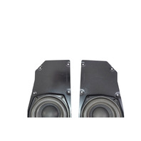 2003&ndash;2008 BMW Z4 E85 E85 Top HiFi Rear Subwoofer Speaker Pair w/ Mounting Plates, 65-13-9-143-268, F038, OEM, 2003, 2004, 2005, 2006, 2007, 2008