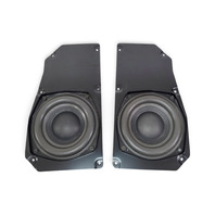2003&ndash;2008 BMW Z4 E85 E85 Top HiFi Rear Subwoofer Speaker Pair w/ Mounting Plates, 65-13-9-143-268, F038, OEM, 2003, 2004, 2005, 2006, 2007, 2008